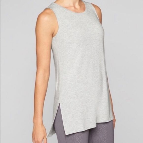 Athleta Grey Threadlight Layering Tank Top Shirt Grey Gray XS - Picture 1 of 4